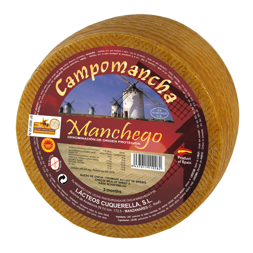 Manchego Cheese by Campomancha | Queso Manchego by Campomancha - Europea Food