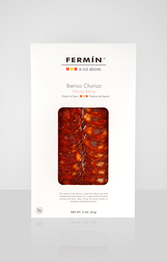 Ibérico Chorizo Sliced 2 oz by Fermin | Chorizo Ibérico Loncheado 2 oz de Fermín - Europea Food