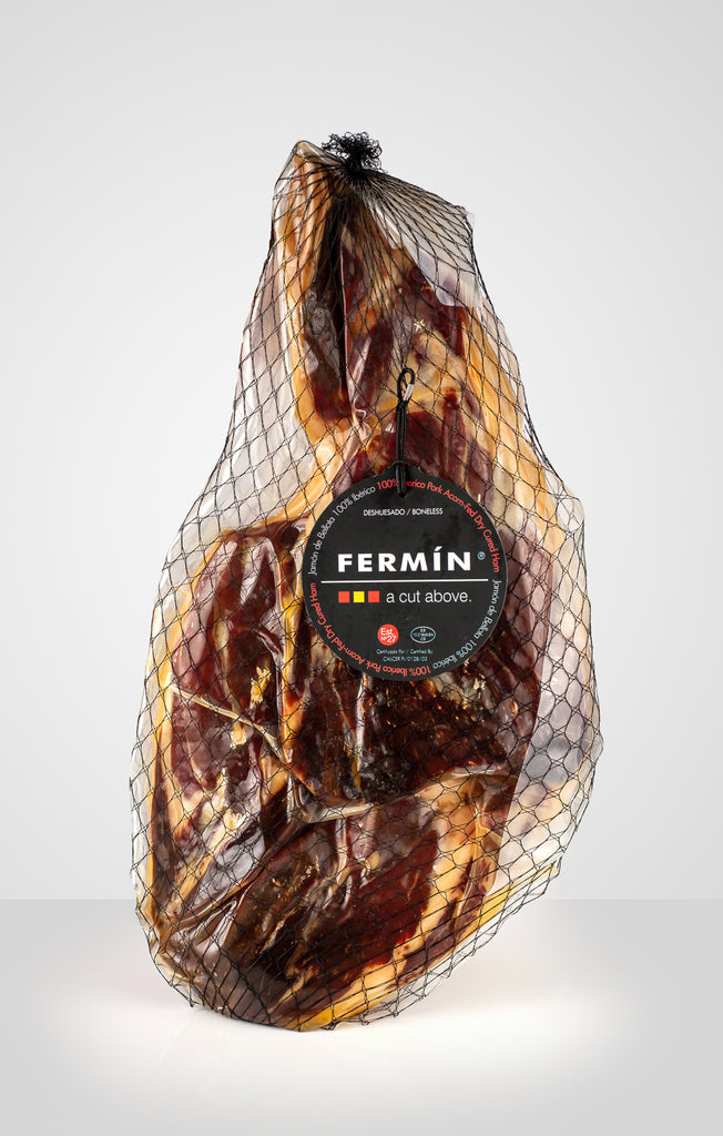 100% Ibérico Acorn-Fed Ham Boneless by Fermin | Jamon de Bellota 100% Ibérico sin hueso de Fermín - Europea Food