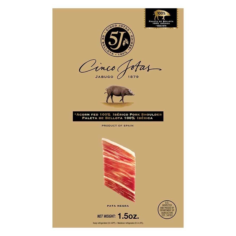 5J 100% Ibérico Acorn-Fed Shoulder Sliced by Cinco Jotas - Europea Food