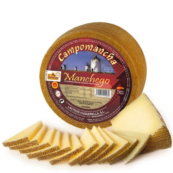 Manchego cheese 3 months by Campomancha | Queso Manchego de 3 meses por Campomancha - Europea Food